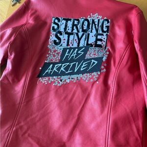 Shinsuke Nakamura “STRONG STYLE HAS ARRIVED” Red leather jacket